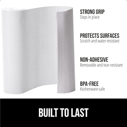 GORILLA GRIP DripGuard Shelf Liner, Non-Adhesive Drawer and Kitchen Cabinet - Image 2