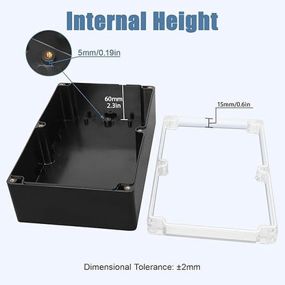 LeMotech Electrical Box Clear Cover Project Box IP65 Waterproof Junction Box - Image 3