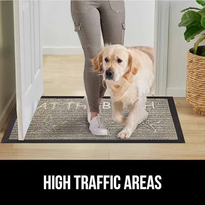 GORILLA GRIP 100% Waterproof All-Season WeatherMax Doormat, US Designed Natural - Image 6