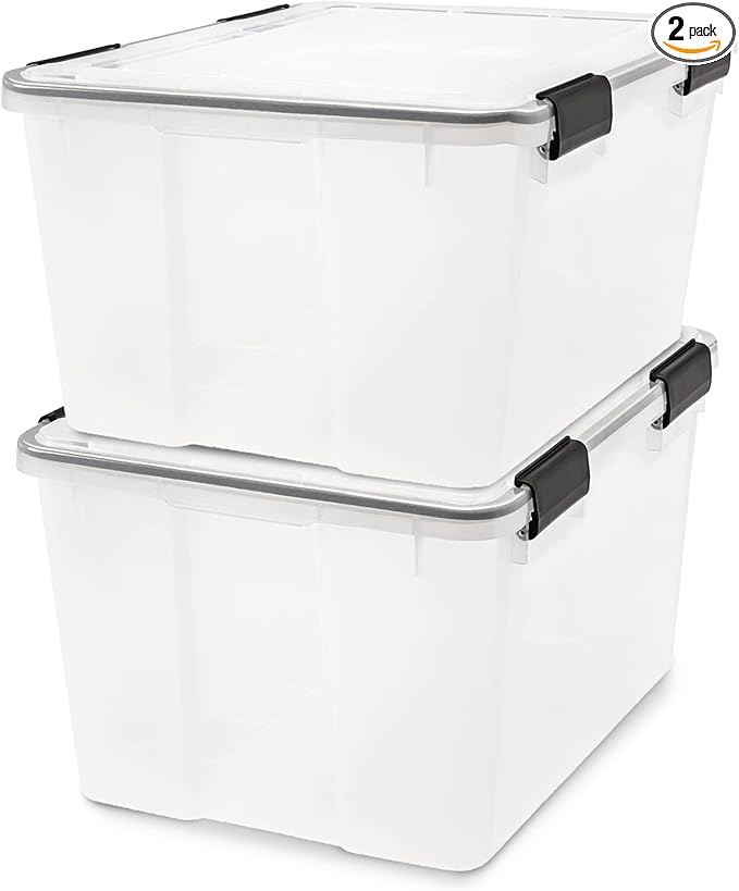 IRIS USA WeatherPro 47 Qt Storage Bins by IRISUSA