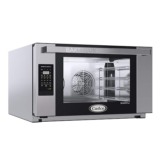 Cadco XAFT-04FS-LD Bakerlux LED Panel Heavy-Duty Countertop Convection Oven by Cadco