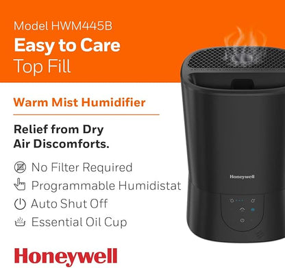 Honeywell Easy-to-Care Filter Free Warm Mist Humidifier, Medium Rooms, 1.5 - Image 2
