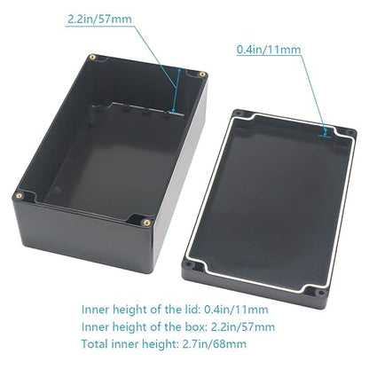 Junction Box, Zulkit Project Box IP65 Waterproof Outdoor Box ABS Plastic - Image 6