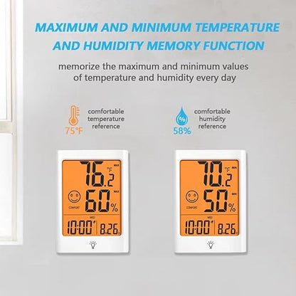 Digital Indoor Thermometer for Room, Smart Temperature Humidity Monitor - Image 4
