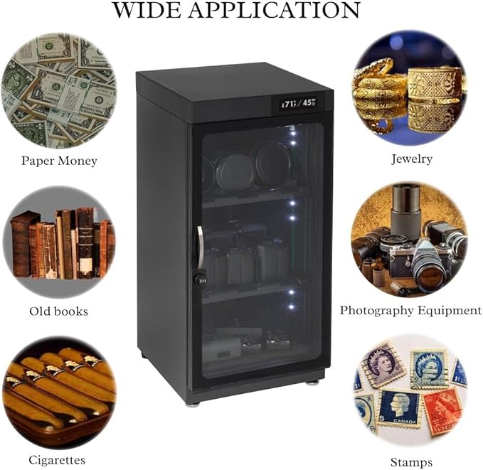 50LT Electronic Dry Cabinet for Camera, Lens & Electronics – Silent - Image 8