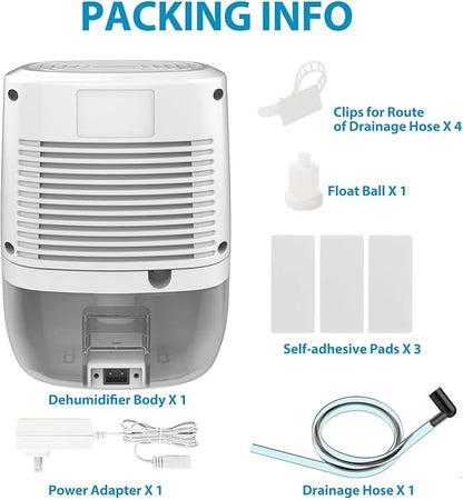 Dehumidifier with Drain Hose. Litever Small Portable Dehumidifier. Auto-OFF. - Image 8