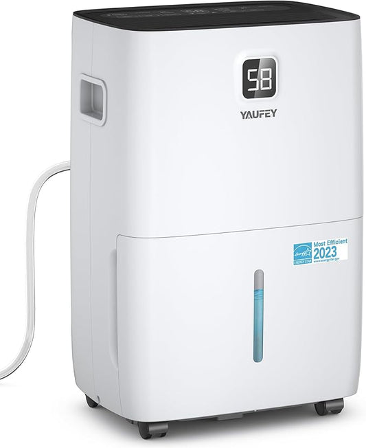 Yaufey 5000 Sq. Ft. Energy Star Certified Dehumidifier, Max 80 Pints by Yaufey