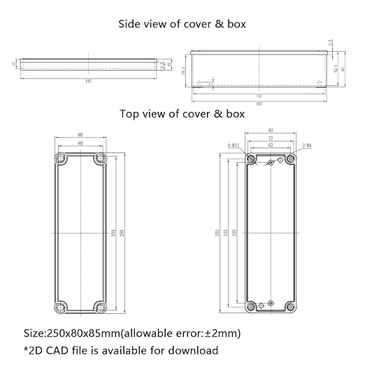 Junction Box，9.8"x 3.3"x 3.1" Outdoor Electrical Box - Image 8