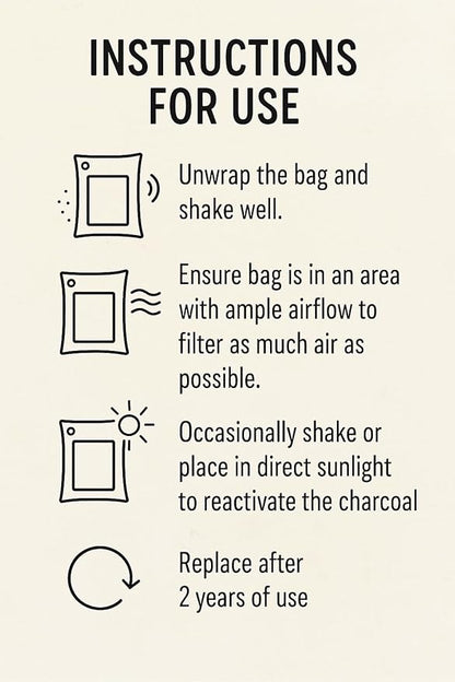 1000g Large Bamboo Charcoal Air Purifier Bag - Image 6