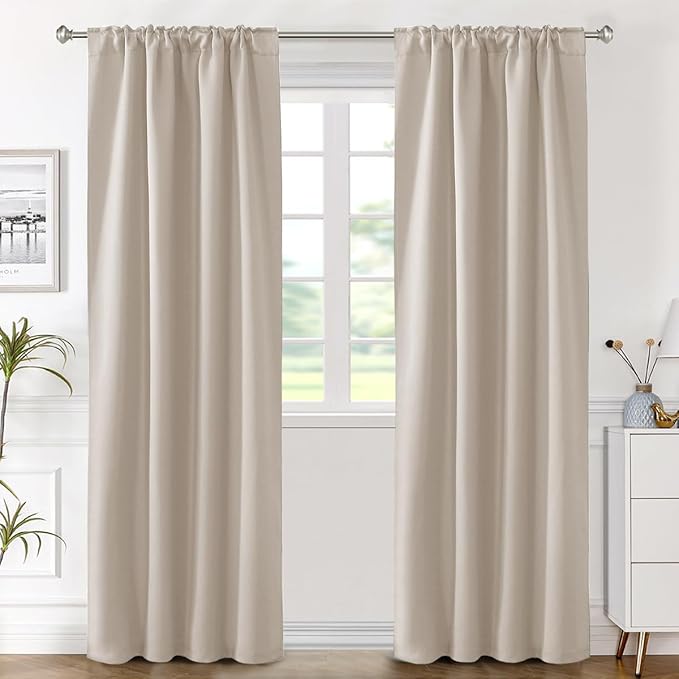H.VERSAILTEX Blackout Curtains Thermal Insulated Window Treatment Panels Room - Image 2