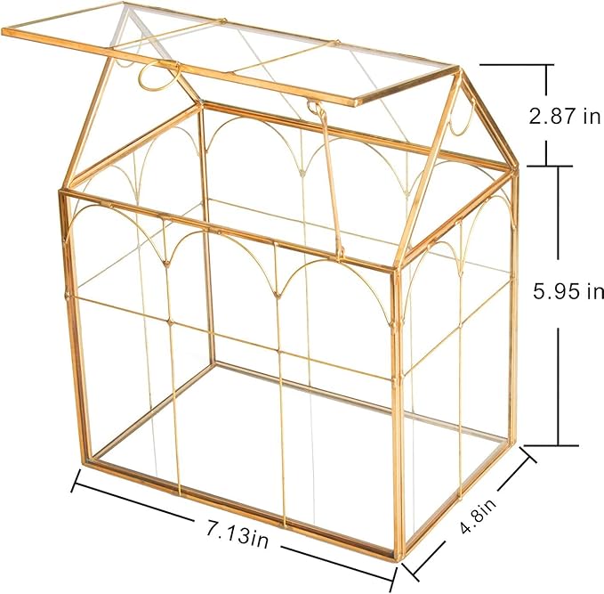 Glass Geometric Plant Terrarium, Succulent & Air Planter - Image 4