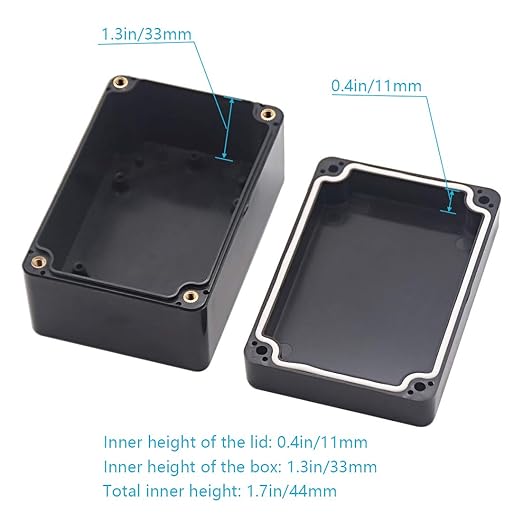 Junction Box, Zulkit Project Box IP65 Waterproof Outdoor Box ABS Plastic - Image 6