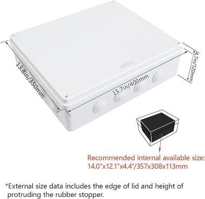 LeMotech ABS Plastic Dustproof Waterproof IP65 Junction Box Universal - Image 2