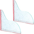 1 Pairs Bathroom Water Splash Guard Clear Acrylic Shower Corner Water Barrier by WOFASHPURET