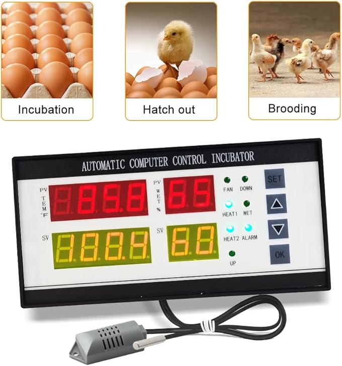 Professional Incubator Controller Digital Egg Incubator Temperature Humidity - Image 2