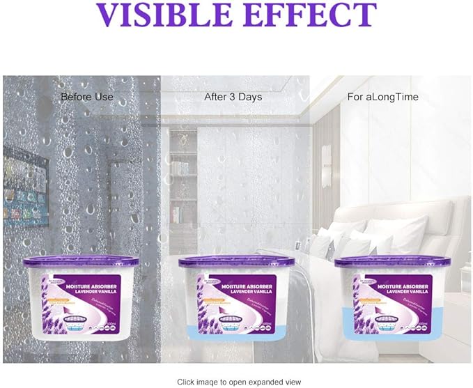 CANAGER Lavender Vanilla Moisture Absorber Box, Odor Eliminator and - Image 6