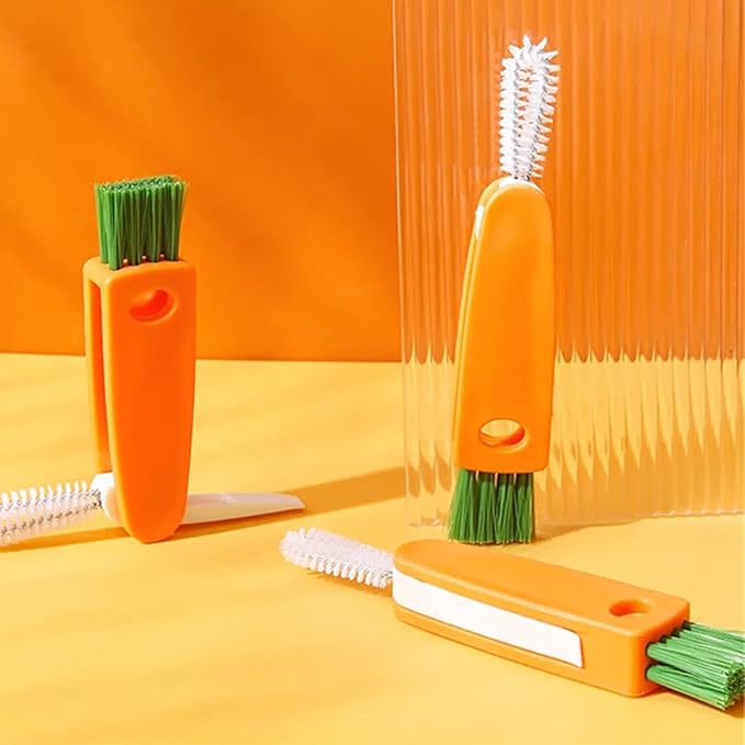 3 in 1 Multifunctional Mini Cup Glass Cover Cleaning Brush, Bottle Cleaning - Image 4