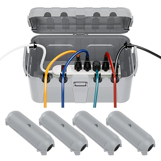 RESTMO 5-Piece Outdoor Waterproof Electrical Box Set – 12.5" x 8.5" x 5" Large by Restmo