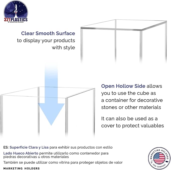 7" Acrylic Display Riser Box - Image 4