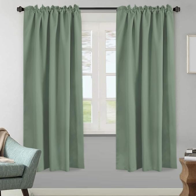 H.VERSAILTEX Blackout Curtains Thermal Insulated Window Treatment Panels Room - Image 2