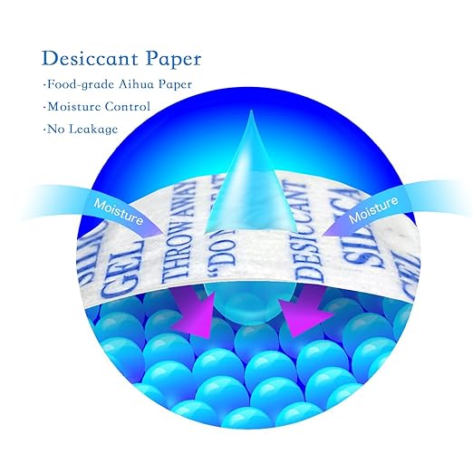 Food Grade Silica Gel Desiccant Packets, 2 Gram 250Pcs Desiccant Packs - Image 4