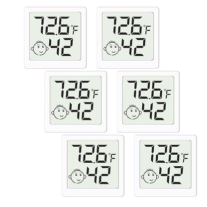 Mini Humidity Meter Hygrometer 6 Pack Room Thermometer Indoor Digital by Unknown