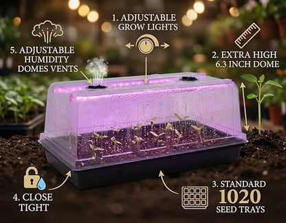 1020 Seed Tray with Grow Lights - Image 2
