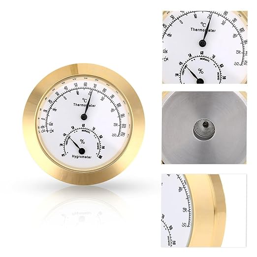 Guitar Violin Thermometer Hygrometer, Alloy Meter Temperature and Humidity - Image 3