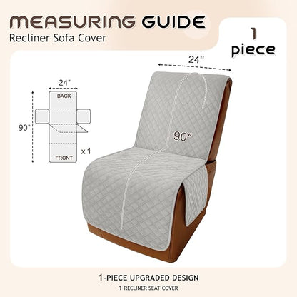 Arfntevss Waterproof Recliner Sectional Couch Covers - Image 5