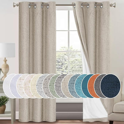 PrinceDeco 100% Blackout Curtains by PrinceDeco