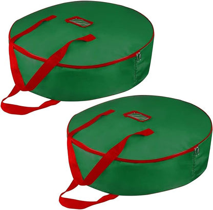 Christmas Wreath Storage Bag 30inch -Large Christmas Wreath Storage by TQS