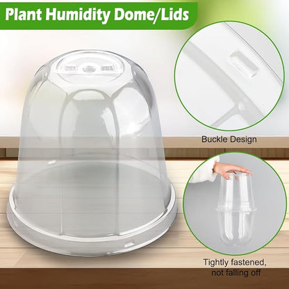 6 Inch Clear Humidity Dome, Reusable Transparent Grow Dome Cover - Image 4