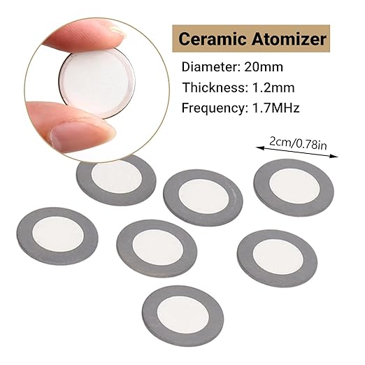 10Pcs Ultrasonic Mist Maker Fogger Ceramic Discs Replacement 20mm Atomizer - Image 2