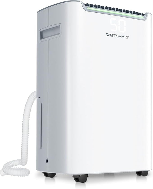 Dehumidifiers for Home with Drain Hose, 75 OZ Water Tank, 4500 Sq.Ft 55 Pints by Alphavoltage