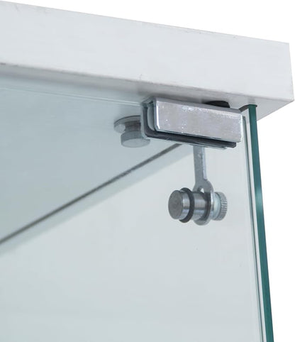 Yoluckea 4 Shelves Glass Display Cabinet Extra Large, Curio Collection Glass - Image 6