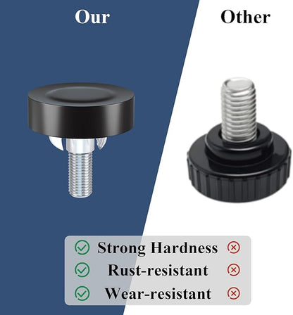 Adjustable Leveling Feet: 12pcs, 1/4" Thread T-Nuts & Floor Protectors - Image 4