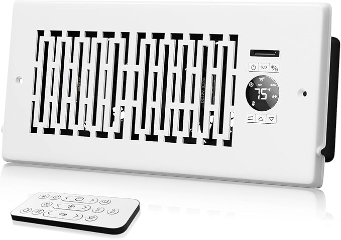 Register Vent Booster Fan for 4” x 10” Register Holes, Register Booster Fan by MOTCTQVD