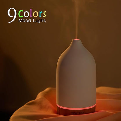 VIVITEST 200ML Ceramic Essential Oil Diffuser, Stone Essential Oil Diffuser - Image 5