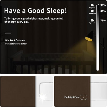 Easy-Going Blackout Curtains for Bedroom, Solid Thermal Insulated Grommet and - Image 2
