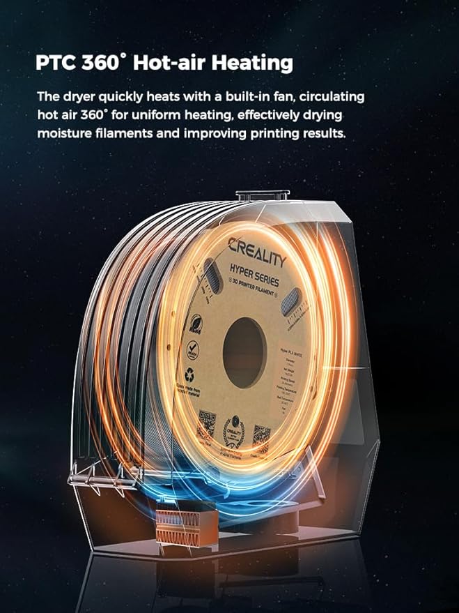 Creality Upgraded Space Pi Filament Dryer, 3D Printer Filament Dryer Box - Image 4