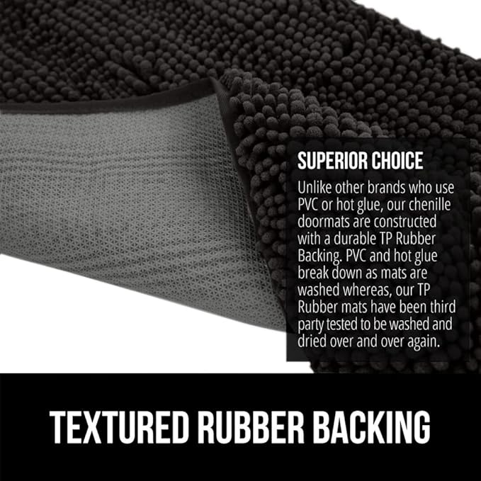 GORILLA GRIP SOAKSTOPPER Dog Door Mat, 70x24 Machine Washable Rug Absorbent - Image 5