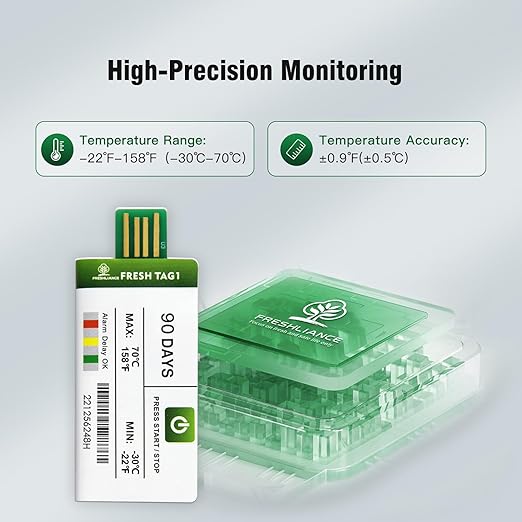 Freshliance 10pack Temperature Data Logger USB Disposable Temperature Recorder - Image 3