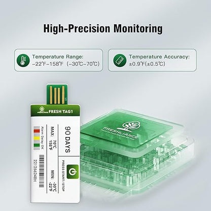 Freshliance 200pack Temperature Data Logger USB Disposable Temperature Recorder - Image 3