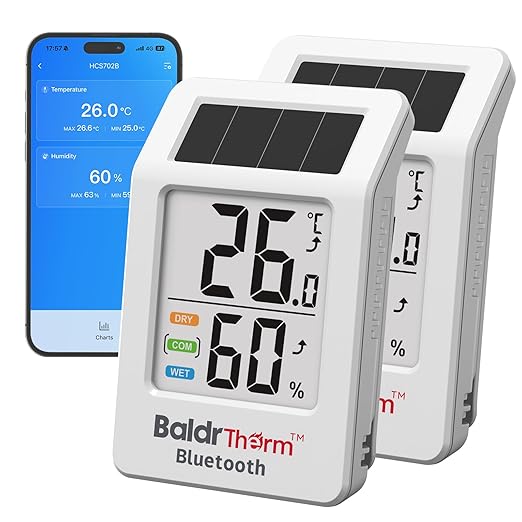 BaldrTherm Bluetooth Thermometer Wireless, Smart Thermometer by BaldrTherm