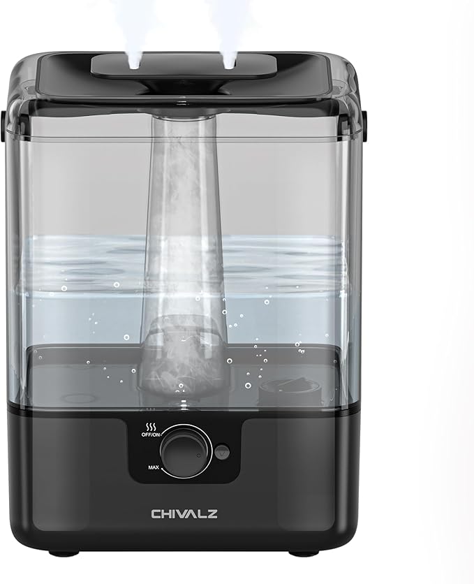 CHIVALZ Humidifiers for Bedroom, 6L Cool Mist Humidifiers for Baby Nursery by CHIVALZ