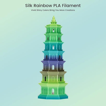 Sovol 3D Printer Silk Shiny Gradient Multicolored Fast Change Rainbow PLA 1kg - Image 2