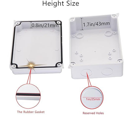 Junction Box Dustproof Waterproof IP65 ABS Plastic Electrical Boxes, Indoor & - Image 4