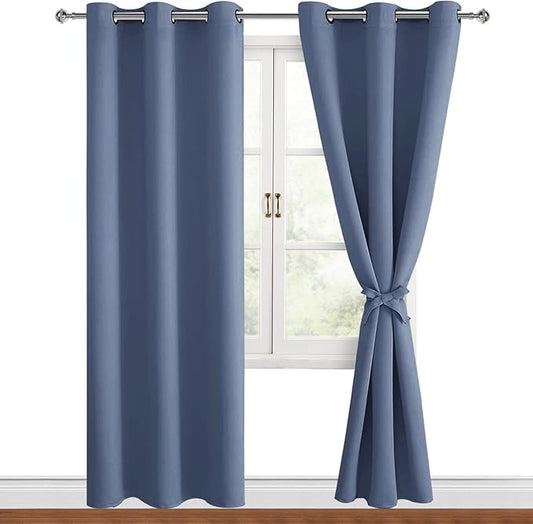 Hiasan Blackout Curtains for Bedroom, 42 x 72 Inches Long by Hiasan