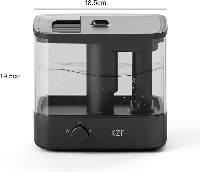 KZF 2.3L Top-Fill Cool Mist Humidifier – Whisper-Quiet, Auto Shut-Off, Baby - Image 6