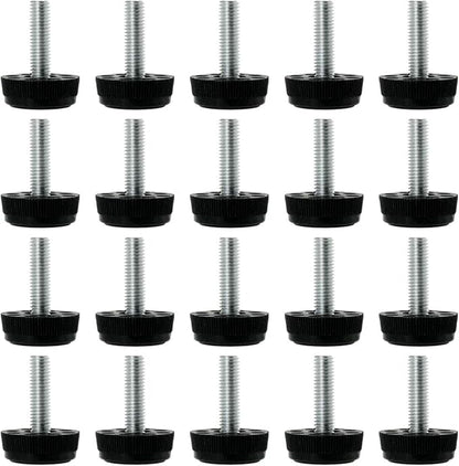 uxcell M8 x 28 x 30mm Furniture Glide Leveling Feet Adjustable Leveler Floor by uxcell